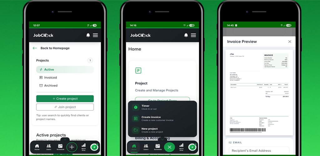 JobClock preview